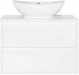 Тумба с раковиной Style Line Монако 80 подвесная осина белая фото 1