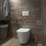 Клавиша смыва Iddis Uniglass UNG01WCi77 белая глянцевая фото 2
