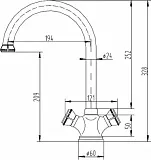 Смеситель ZorG Antic A 2005K-BR для кухонной мойки фото 4