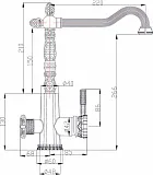 Смеситель ZorG Antic A 53 KF-BR для кухонной мойки фото 2
