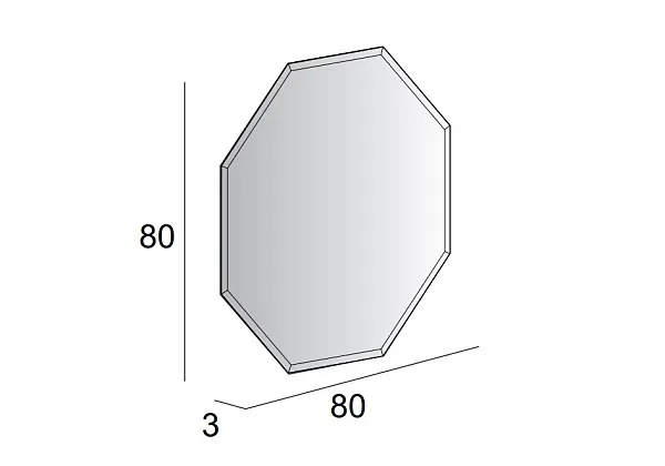 Зеркало Cezares 80x80 45079 с подсветкой фото 7