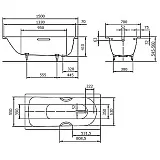 Стальная ванна Kaldewei Saniform Plus 361-1 150х70 111600013001 easy-clean фото 4