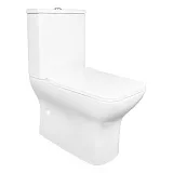 Унитаз-компакт Azario Fresco AZ-8302 напольный безободковый с сиденьем микролифт фото 1
