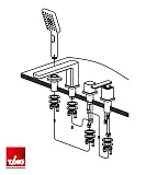 Смеситель на борт ванны TIMO Torne 4330/00-16Y фото 4