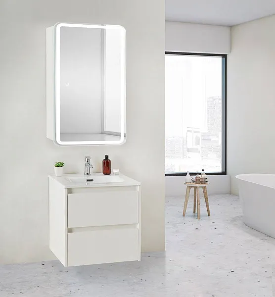Зеркало-шкаф BelBagno Marino 50x80 SPC-MAR-500/800-1A-LED-TCH с подсветкой фото 13