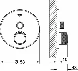 Термостат Grohe Grohtherm SmartControl 29118BE0 для душа фото 2