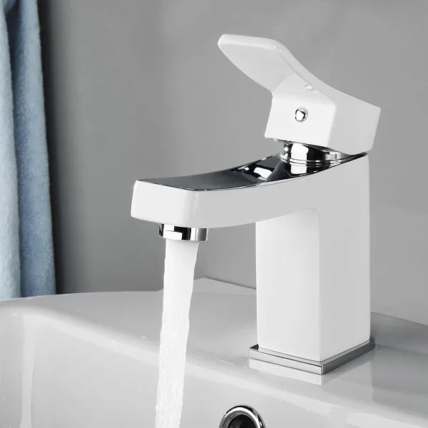 Смеситель WasserKRAFT Aller WHITE 1063W для раковины фото 3