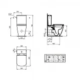 Унитаз-компакт Ideal Standard I.Life S T459601 напольный безободковый фото 14