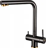 Смеситель ZorG Inox SZR-2020 BR/ GRAFIT для кухонной мойки фото 1