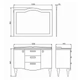 Зеркало Comforty Монако 120x90 00003132225CF фото 3