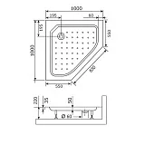 Душевой поддон RGW Acryl 16180500-11 фото 2