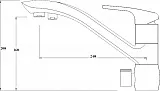 Смеситель ZorG Sanitary ZR 404 KF ЧЕРНЫЙ МЕТАЛЛ для кухонной мойки фото 2