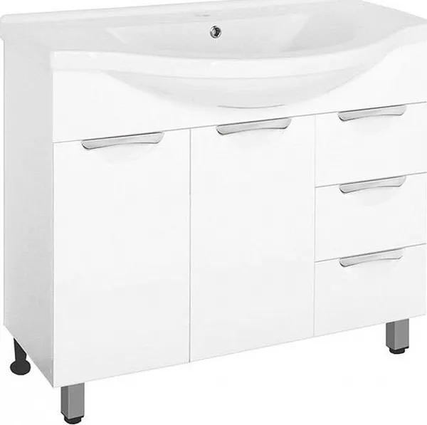 Тумба с раковиной Style Line Жасмин 95 напольная фото 1