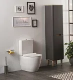 Унитаз-компакт VitrA Sento 9830B003-7203 напольный безободковый с микролифтом фото 3