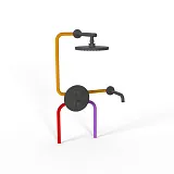 Душевой комплект PAINI Cox 78PZSET26911THBATHHEAD фото 2