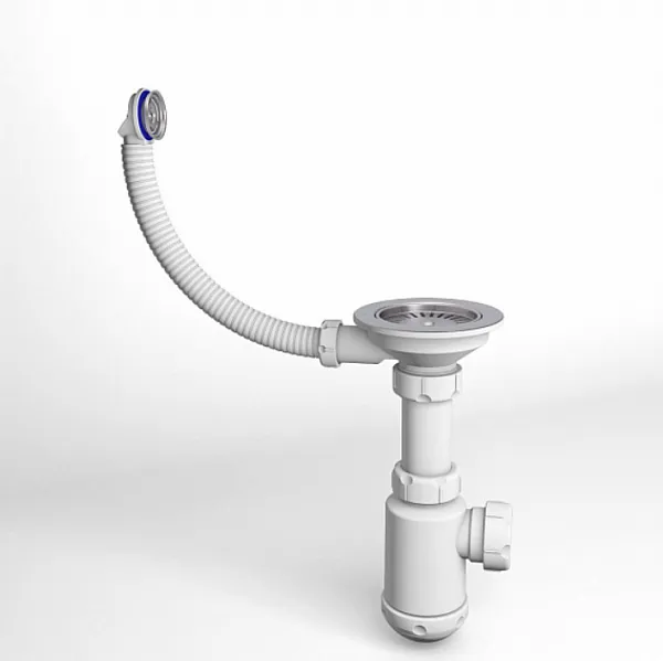 Сифон GranFest СФ-0003 для кухонной мойки фото 1