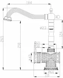 Смеситель ZorG Antic A 408K-SL для кухонной мойки фото 2
