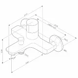 Смеситель Am.Pm X-Joy F85A10522 X-Joy для ванны и душа фото 2