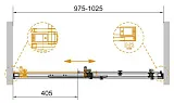 Душевая дверь CEZARES STYLUS-SOFT STYLUS-SOFT-BF-1-100-C-Cr фото 2