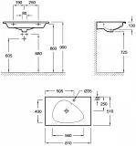 Раковина Jacob Delafon Nouvelle Vague 81 см EXAR112-Z-MK4 фото 3
