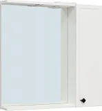 Зеркало Runo Римини 75x75 00-00001257 правое с полочкой и подсветкой фото 1