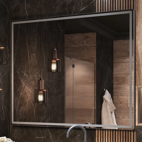 Зеркало Vigo Roberta 100x120 4630297361179 с подсветкой фото 4