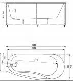 Акриловая ванна Aquatek Пандора 160x75 PAN160-0000039 правая фото 8