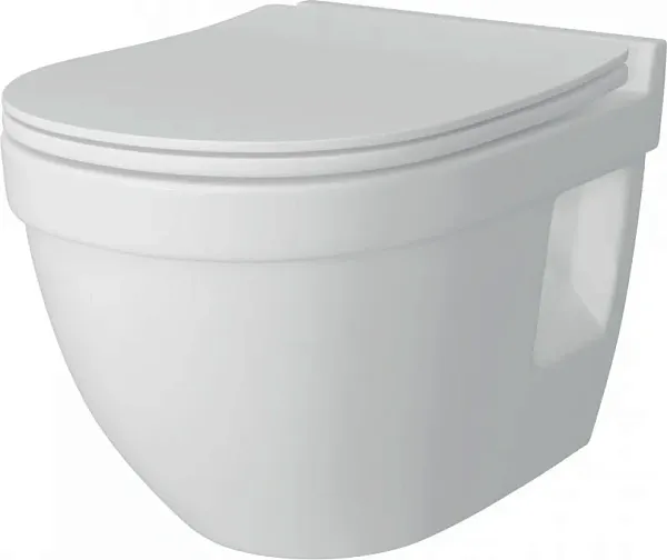 Унитаз подвесной Teymi Nancy Pro W00162 подвесной безободковый с микролифтом фото 7