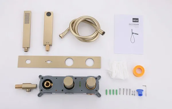 Смеситель для ванны с душем ABBER Rund AF8730G фото 4