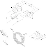 Смеситель Am.Pm X-Joy S F85B15000 для ванны с душем фото 7