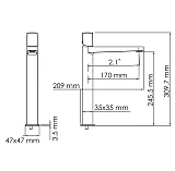 Смеситель WasserKRAFT Naab 8603H для раковины фото 6