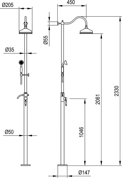 Душевая стойка TIMO Arisa SX-5000/00 фото 2