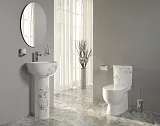 Унитаз-компакт Sanita Luxe Art Flora ARTSLCC10040622 напольный с микролифтом фото 4