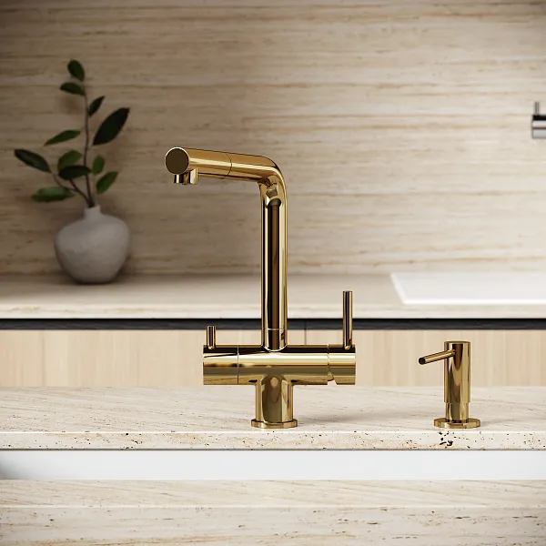 Смеситель для кухонной мойки Sancos Spin SC4015ZG фото 3
