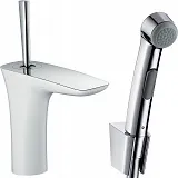 Смеситель Hansgrohe PuraVida 15275400 для раковины с гигиеническим душем с донным клапаном фото 1