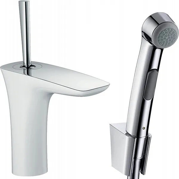 Смеситель Hansgrohe PuraVida 15275400 для раковины с гигиеническим душем с донным клапаном фото 1
