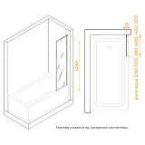 Шторка в ванну RGW Screens 35110562850-14 фото 3
