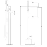Смеситель для ванны с душем ABBER Daheim AF8215W фото 6