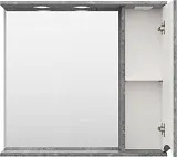 Зеркало Misty Атлантик 80x74 П-Атл-4080-050П правое с полочкой и подсветкой фото 3