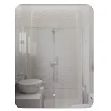 Зеркало Mixline Алон радиус 70x50 4620077046815 с подсветкой фото 1