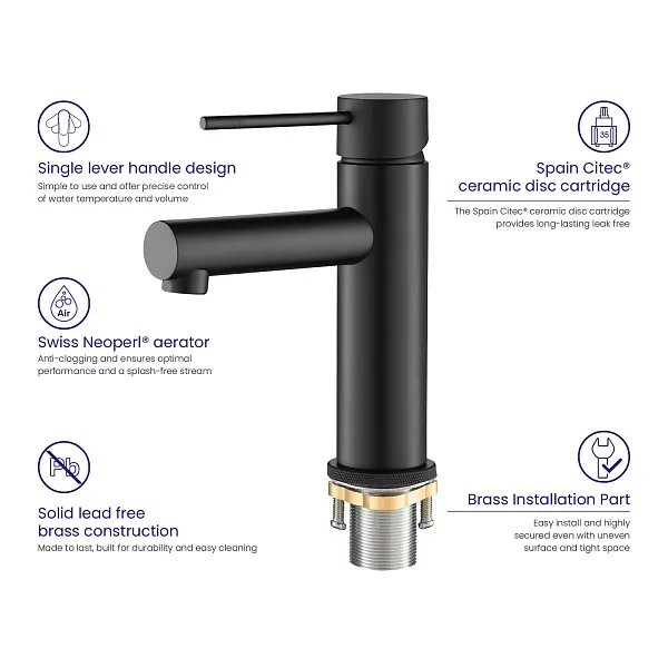 Смеситель для раковины TIMO Saona 2361/03F фото 4