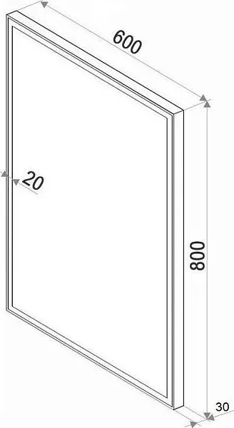 Зеркало Бриклаер Лофт 60x80 4627125415722 с подсветкой фото 10