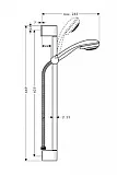 Душевой гарнитур Hansgrohe Crometta 85 27767000 фото 3