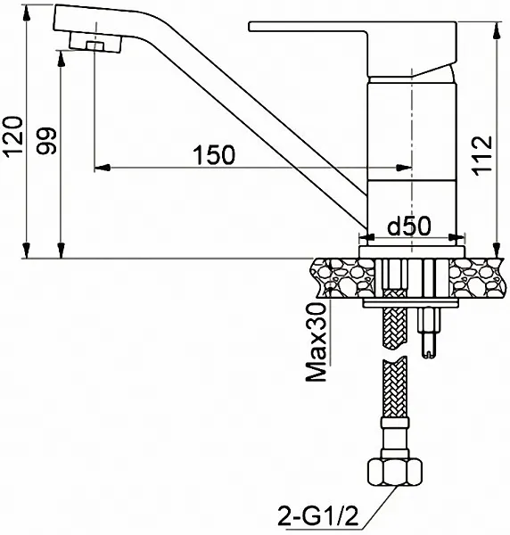 Смеситель Raiber Dover R2701 для раковины фото 2