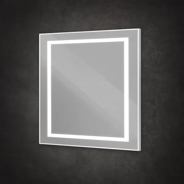 Зеркало BelBagno Kraft 90x80 SPC-KRAFT-900-800-SENS-AL с подсветкой фото 4