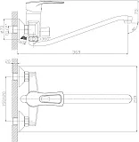 Смеситель Rossinka T T40-34 универсальный фото 3