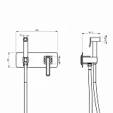 Гигиенический душ Lemark Mista LM6419WG  со смесителем фото 3