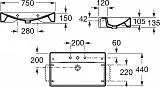 Раковина Roca Diverta 75 см 327110000 фото 6