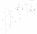 Смеситель Decoroom DR68 DR68035 для ванны с душем фото 2