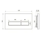 Кнопка смыва Point Меркурий PN44831C хром глянцевая фото 2